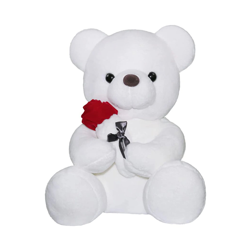 Teddy Bear Plush Stuffed Animal with Rose W83551