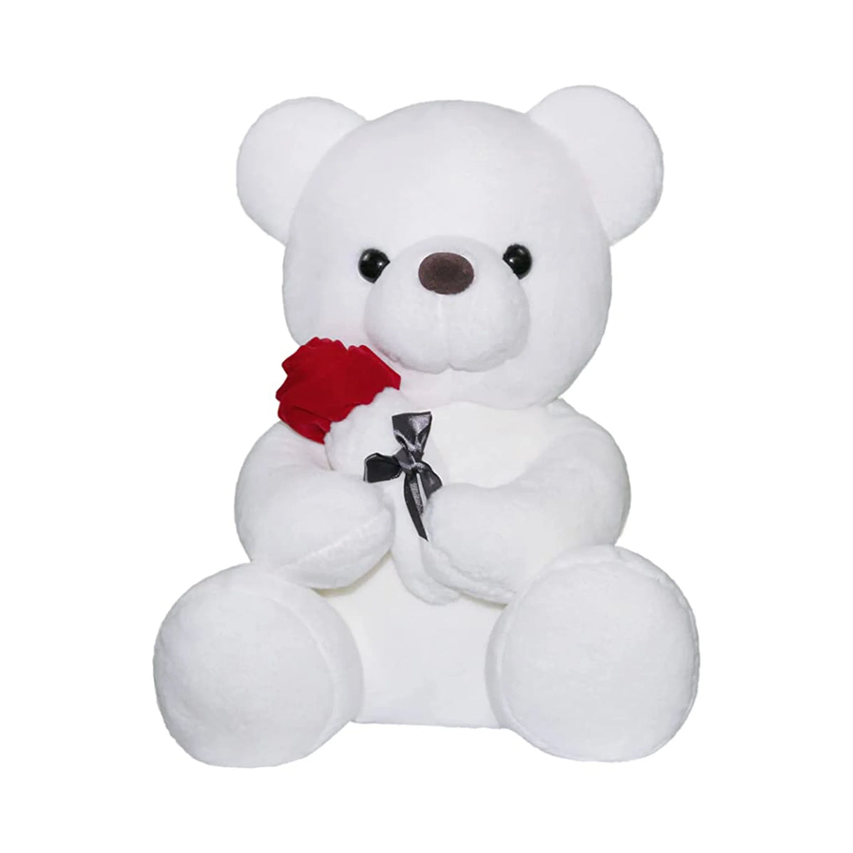 Teddy Bear Plush Stuffed Animal with Rose W83551