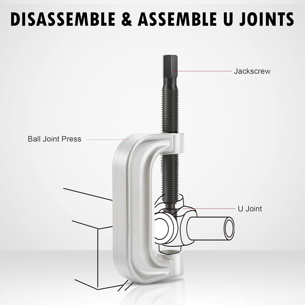 Ball Joint Press & U Joint Removal Tool Kit with 4x4 Adapters D11358