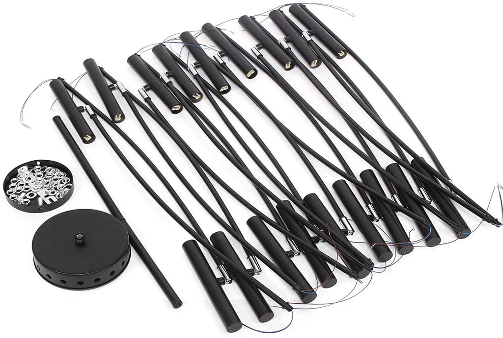 Black Metal 18 Lights Chandelier N445001