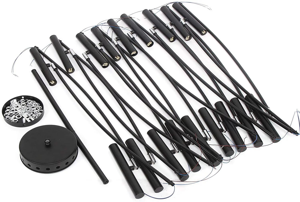 Black Metal 18 Lights Chandelier N445001