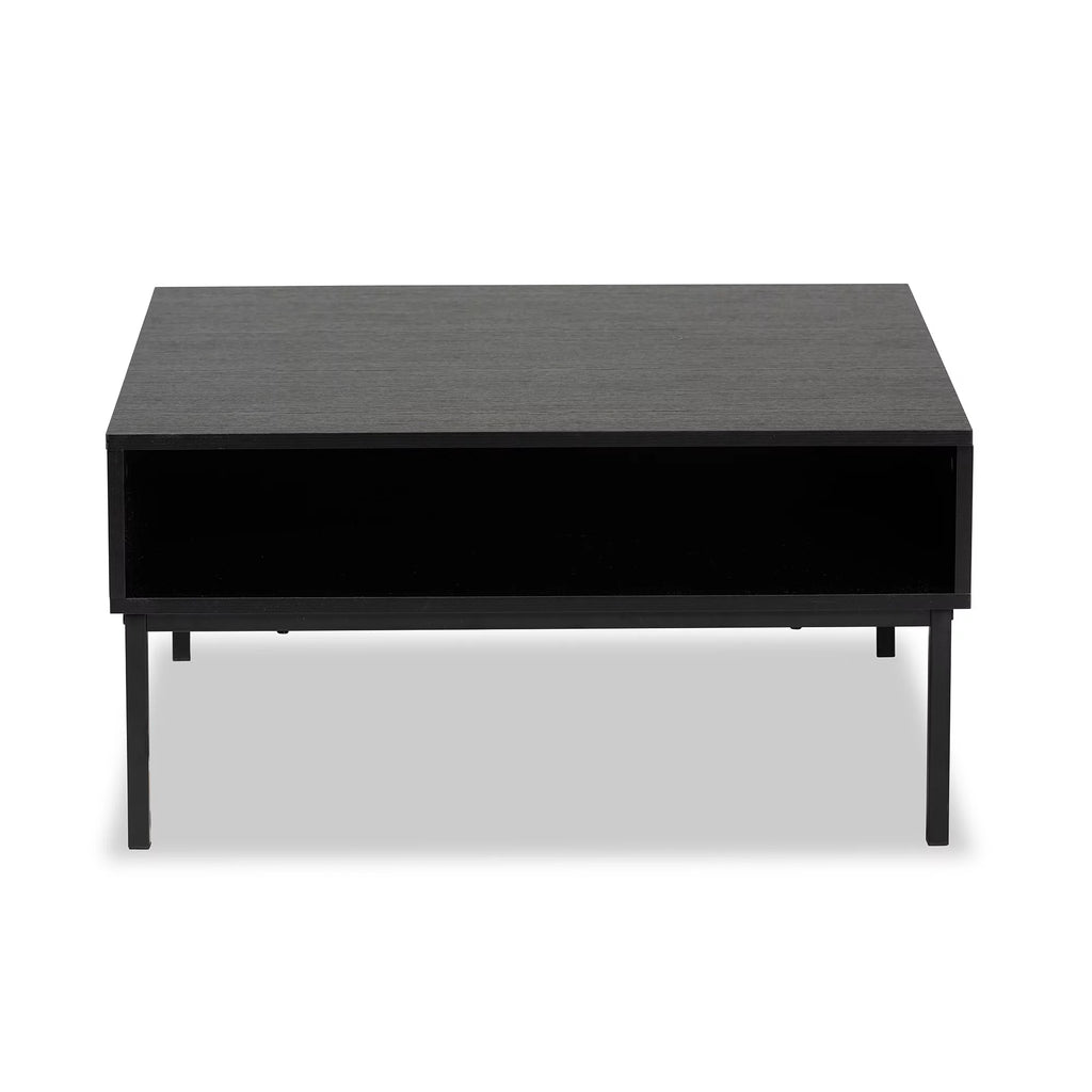 Modern Wood and Metal Square Coffee Table R7145