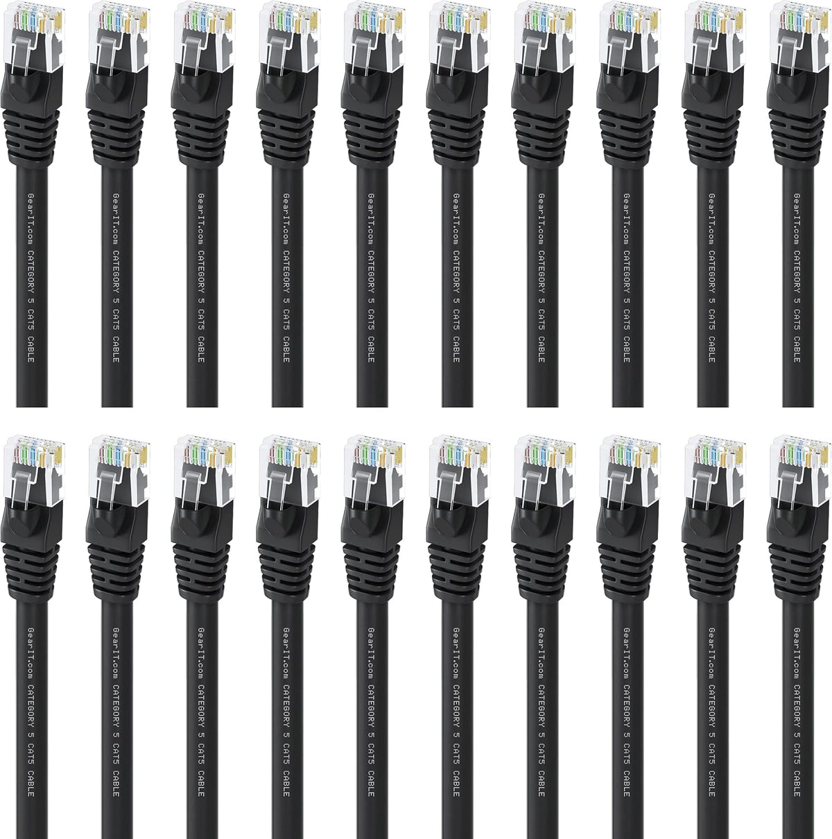 Cat5e Ethernet Patch Cable 3 Feet Black N975367