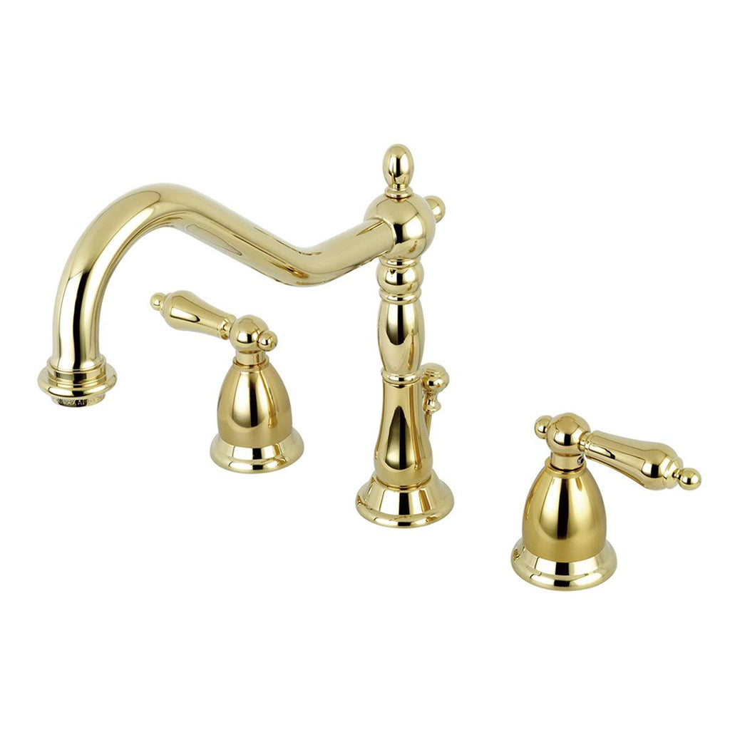 Oil Rubbed Bronze Widespread Lavatory Faucet with Pop-Up P541110