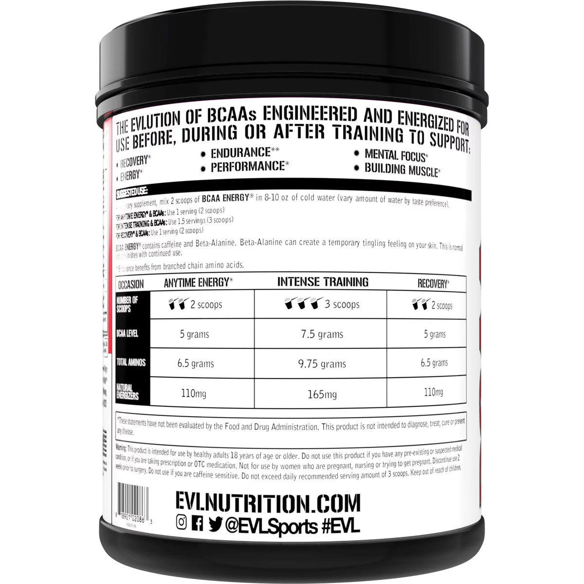 Fruit Punch BCAA Powder 65 Servings K14916