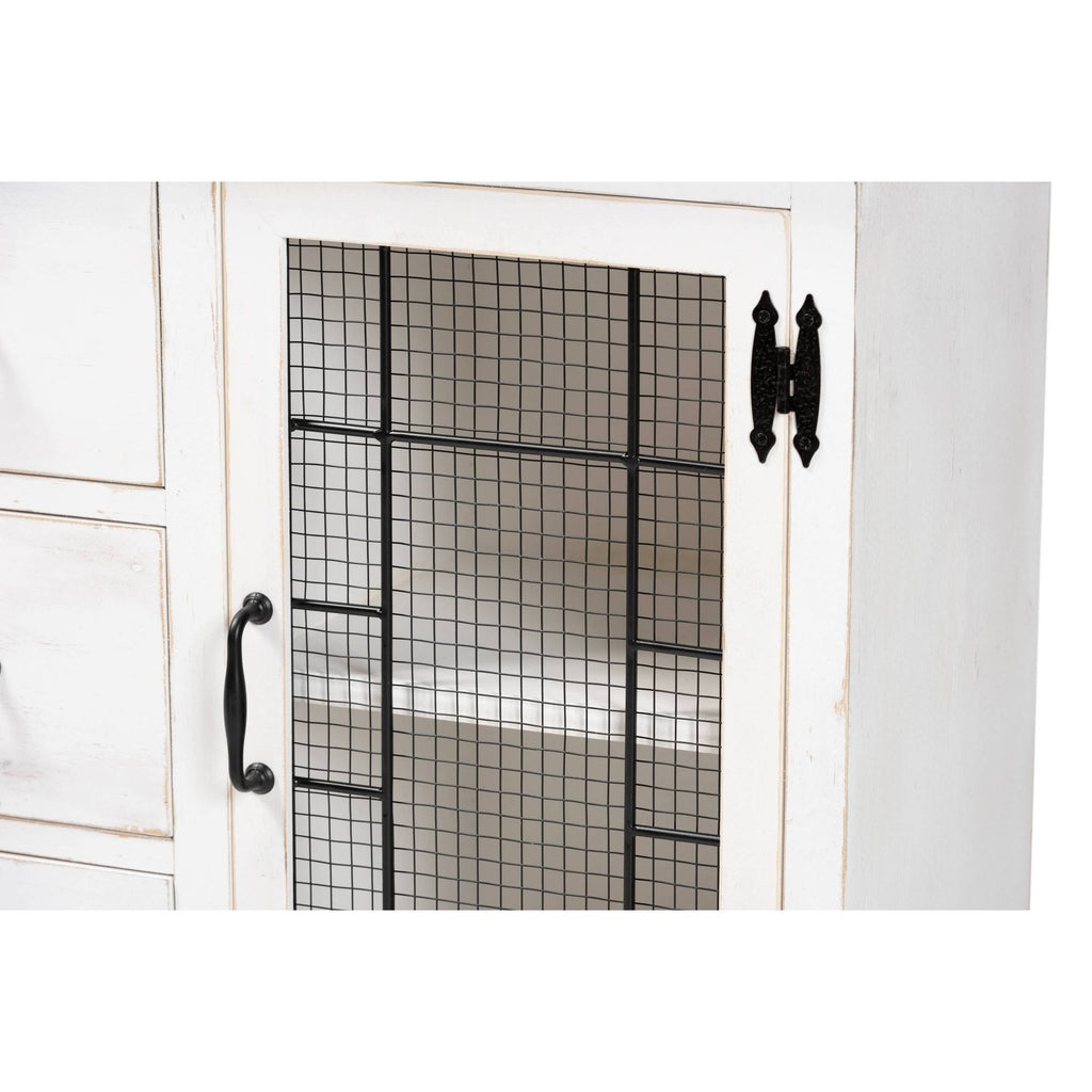 White Oak Brown 3-Drawer Wood Storage Cabinet S32388