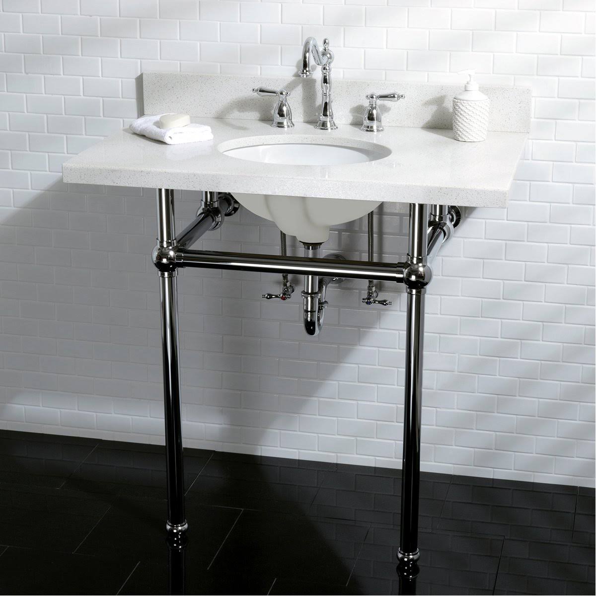 Oil Rubbed Bronze Widespread Lavatory Faucet with Pop-Up P541110