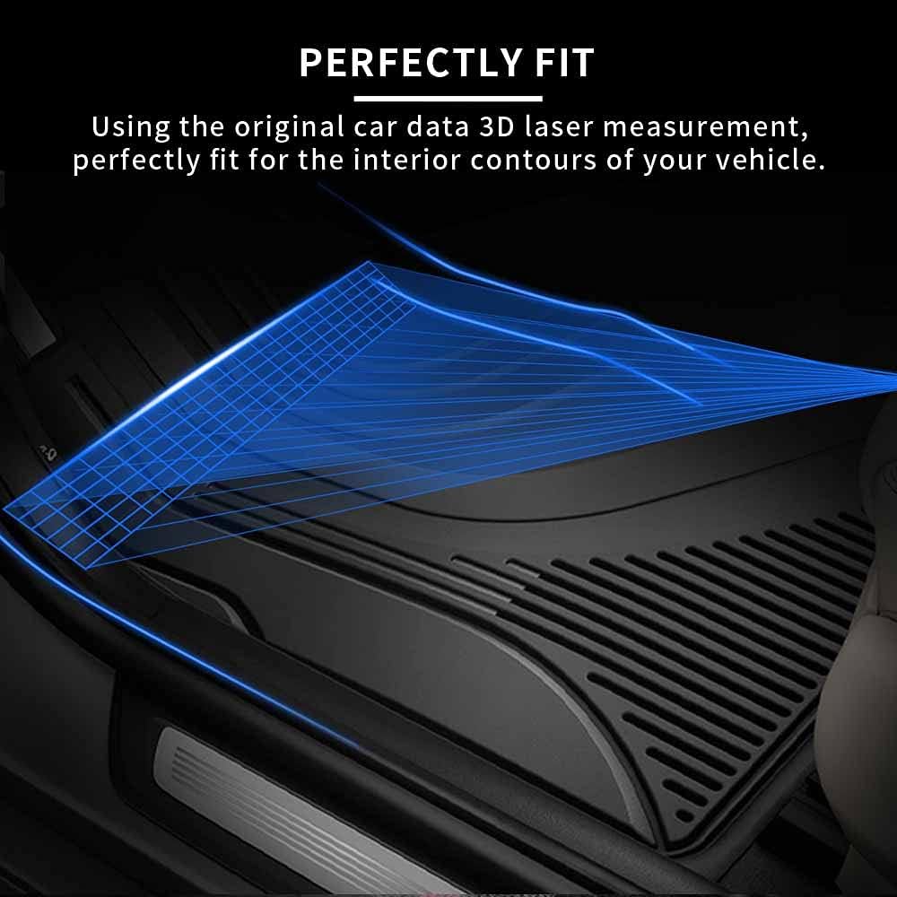 Black TPE Car Floor Mats Full Set C27683
