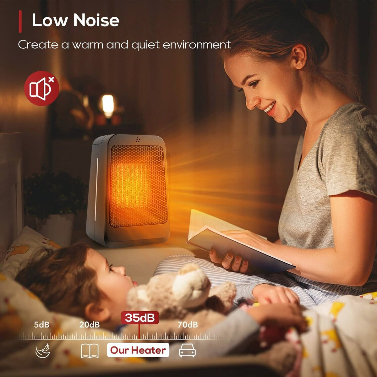 1500W Portable Electric Space Heater V7611