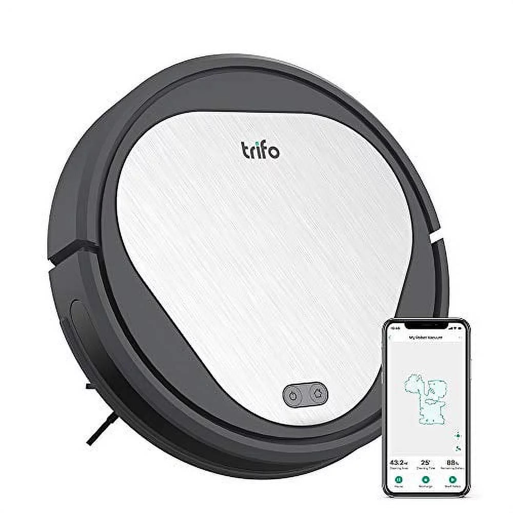 Black Robot Vacuum Cleaner, 3000Pa Suction, 90-Minute Runtime N674