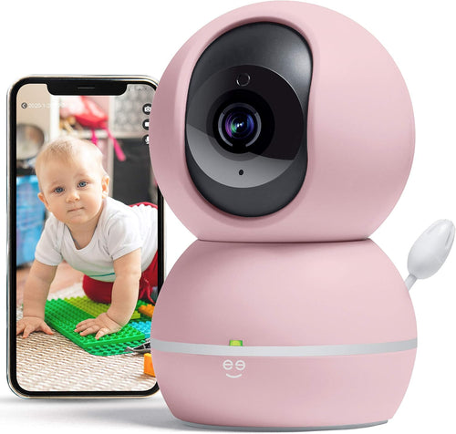 1080p Wireless WiFi Pet and Baby Monitor Camera (Pastel Blue) V7515