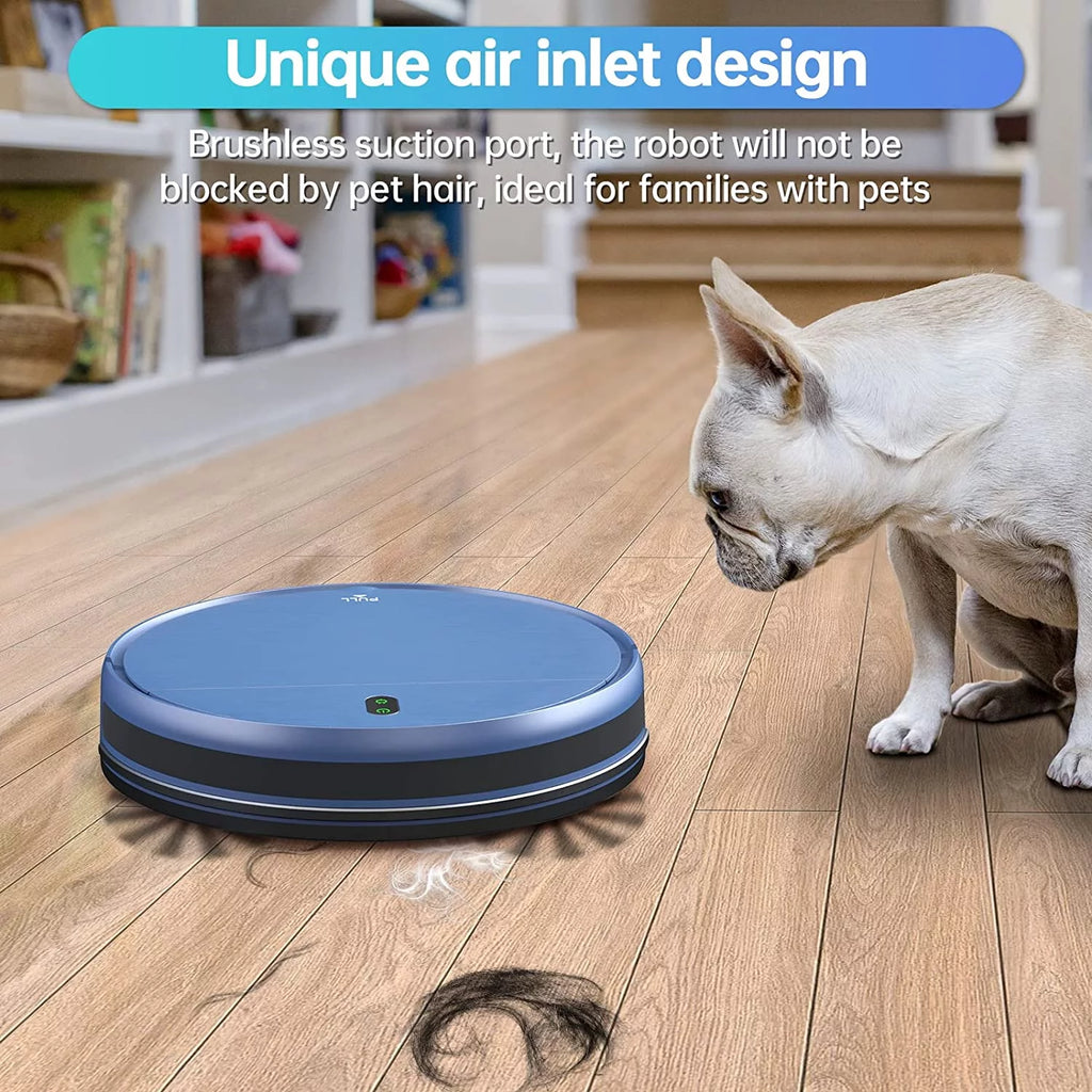 Robot Vacuum and Mop Combo 230ML Water Tank Blue E288771