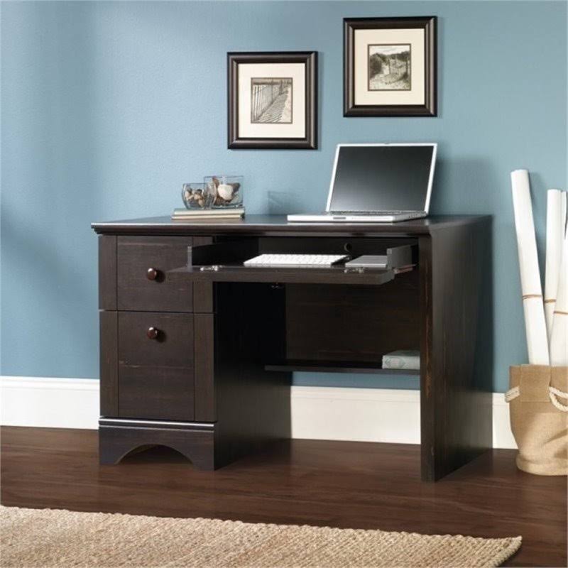 Antique Black Computer Desk R28556