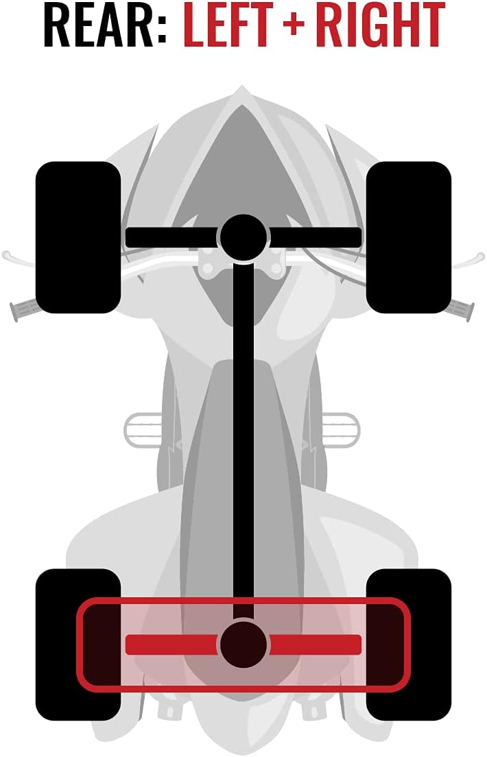 Rear Left Right Axles Pair for Polaris 500 Sportsman 4X4 V982