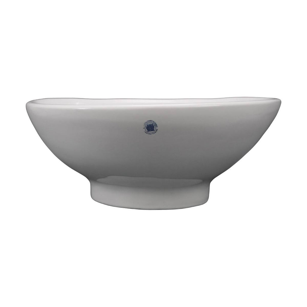 17x22 Round White Bathroom Sink with Overflow C9828
