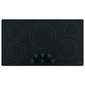 36" Built-In Electric Cooktop Black-on-Black V12048