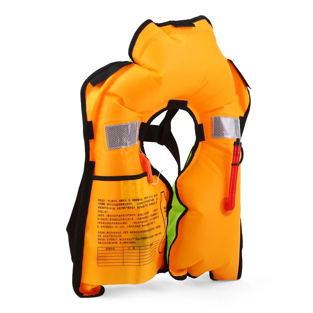 Manual Inflatable Adult Swimming Survival Jacket L414