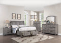 Contemporary Grey 6pc Queen Size Bedroom Furniture Set F543039