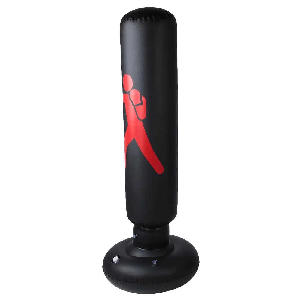 Inflatable Punching Bag for Kids, PVC 160cm (Black) W642