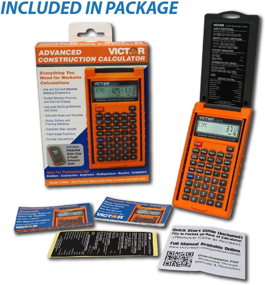 Construction Calculator with Protective Case V32866