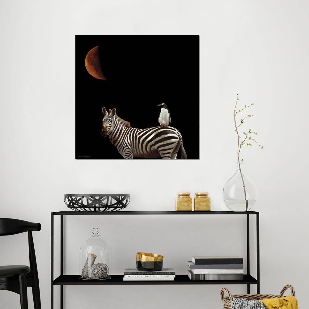 Canvas Art Picture - Pilgrimage - Zebras Art F22453