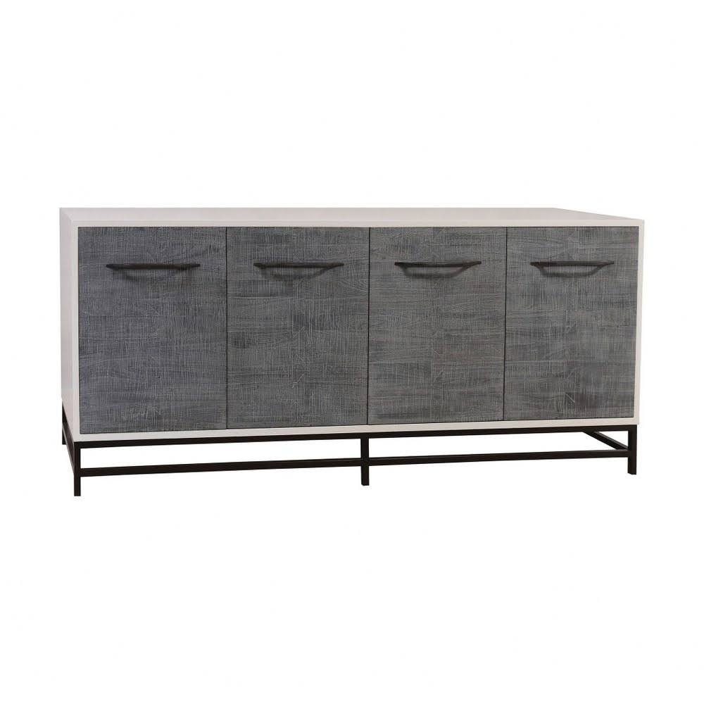Grey Four Door Buffet Table G106