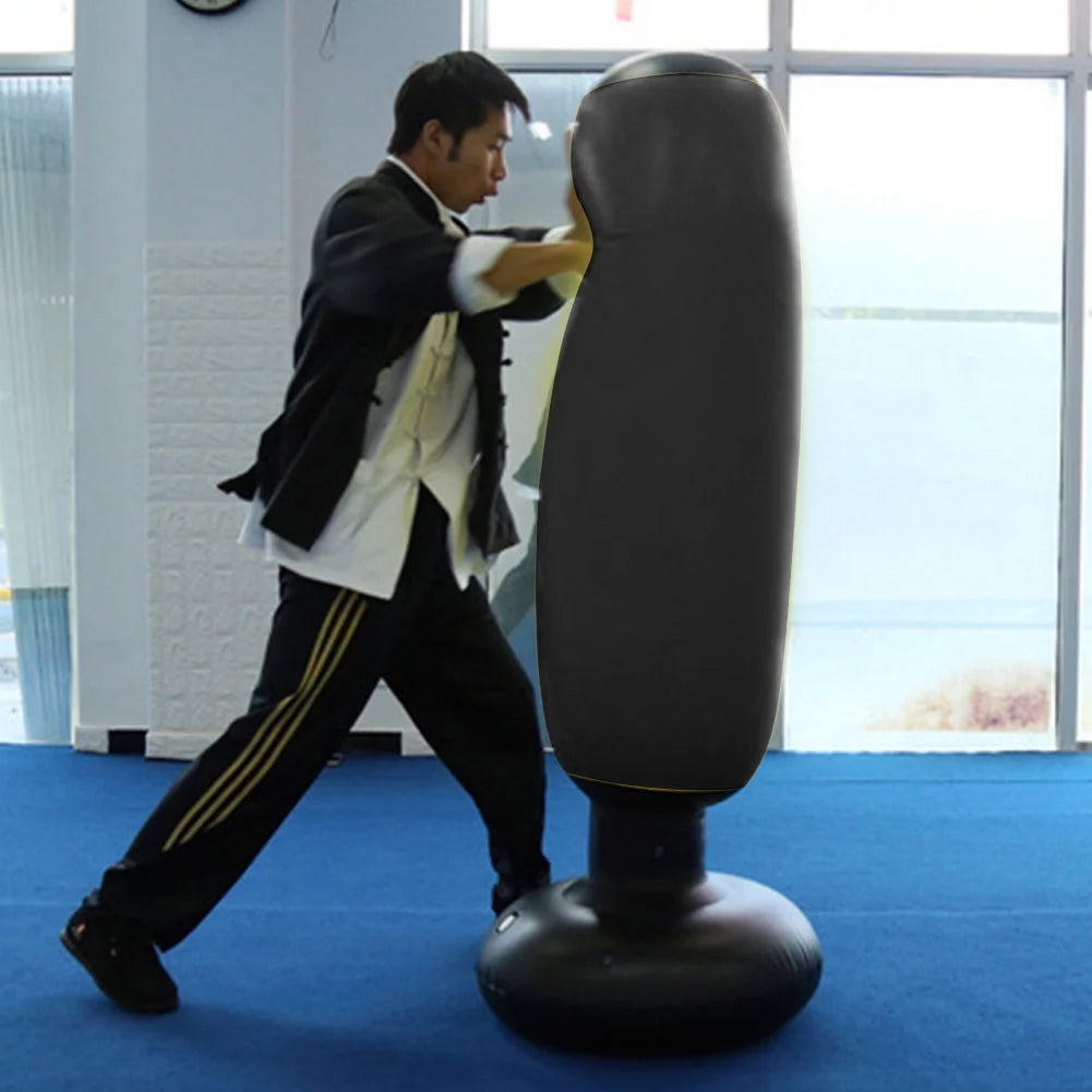 Inflatable Punching Bag for Kids, PVC 160cm (Black) W642