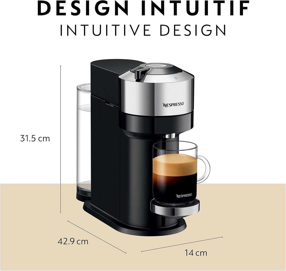 Chrome Coffee and Espresso Machine B383303