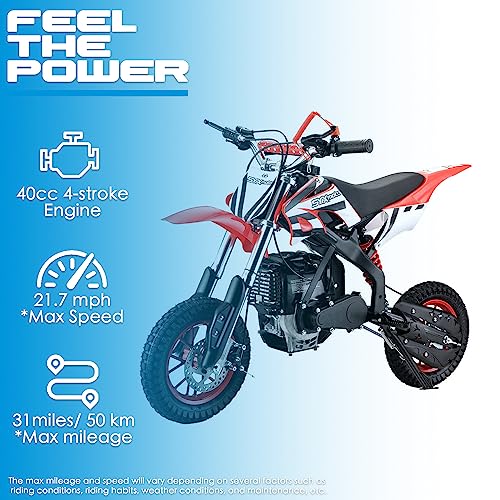4-Stroke 40cc Mini Dirt Bike (White) H438