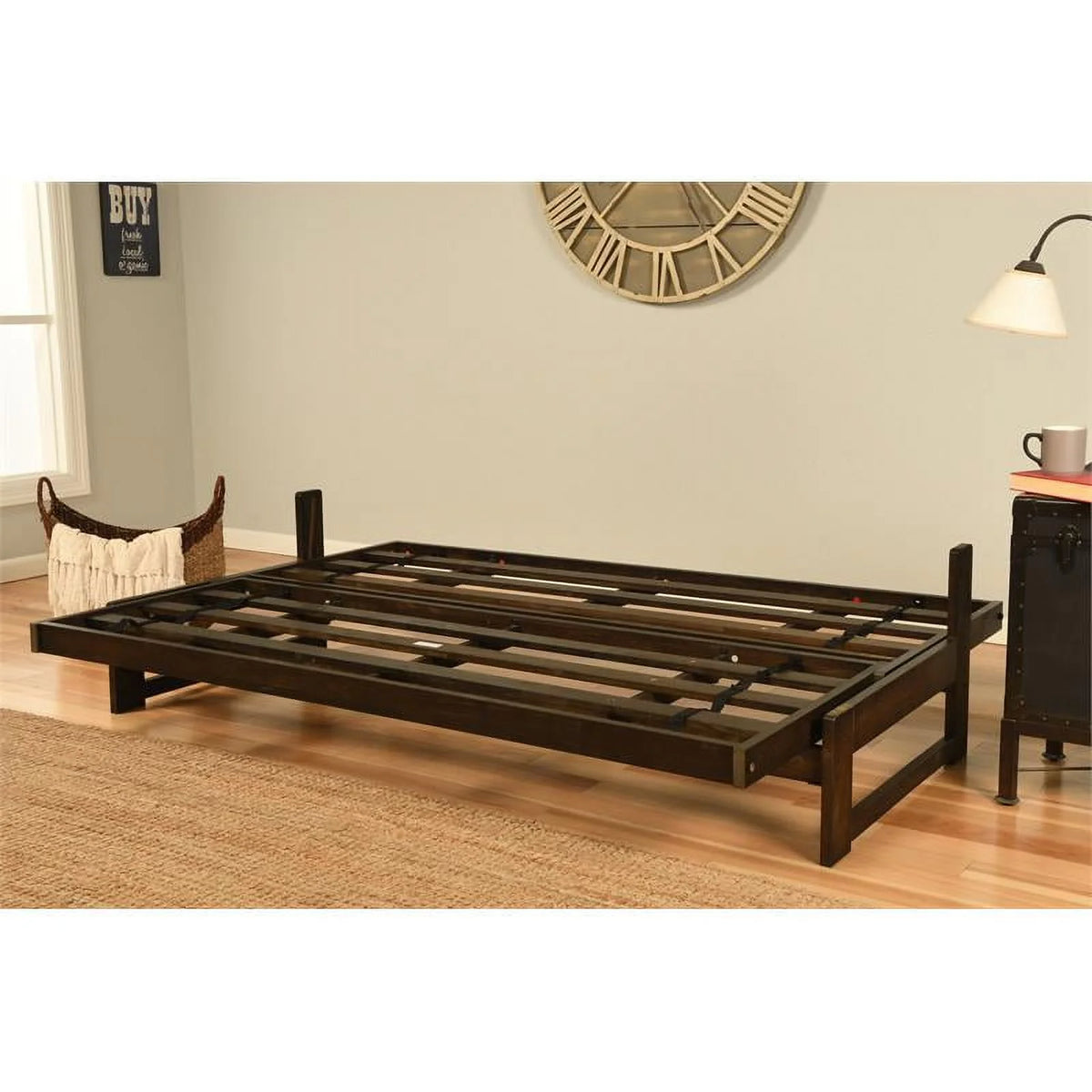 Linen Fabric Futon with Mattress B2160