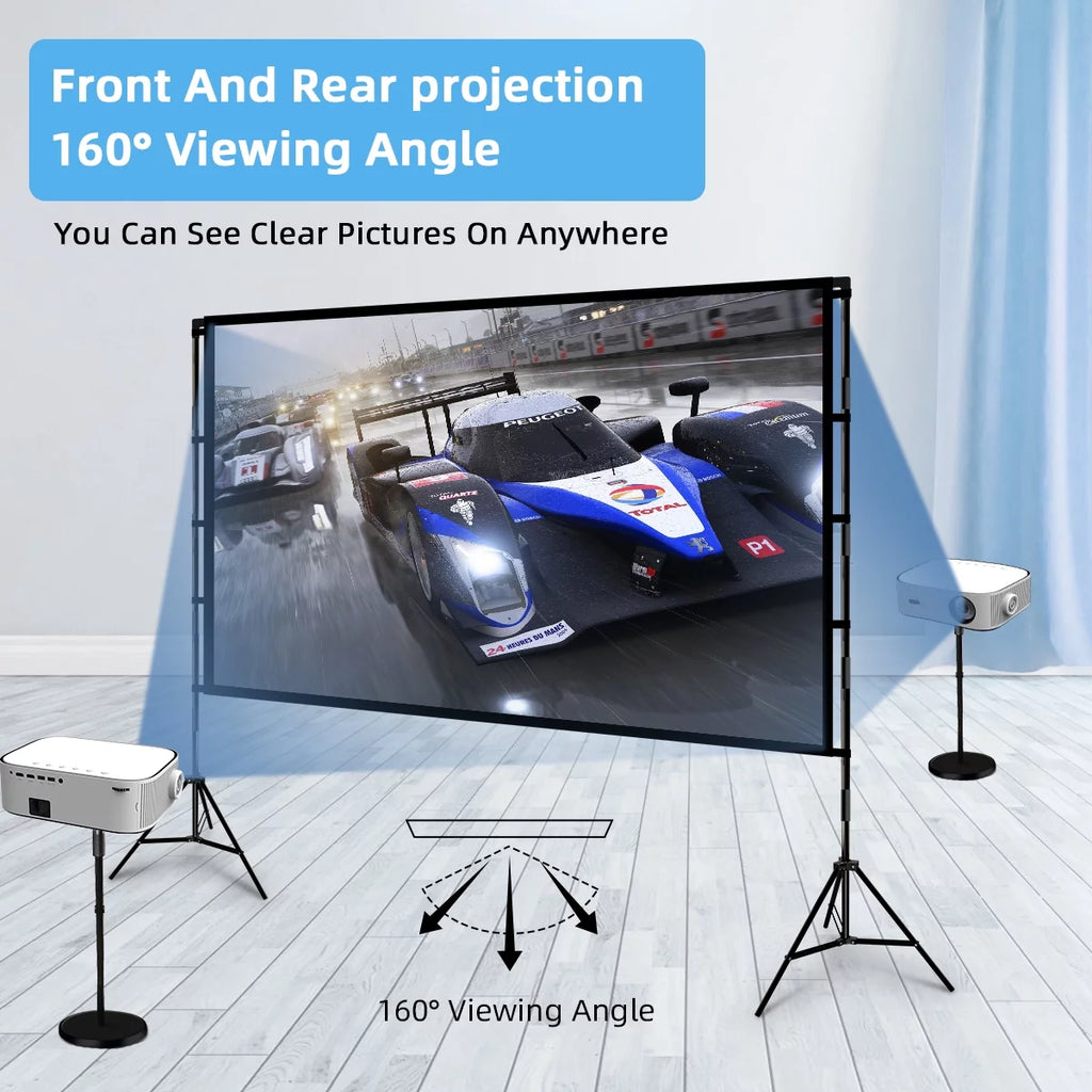 100inch Portable Projector Screen with Stand Q827