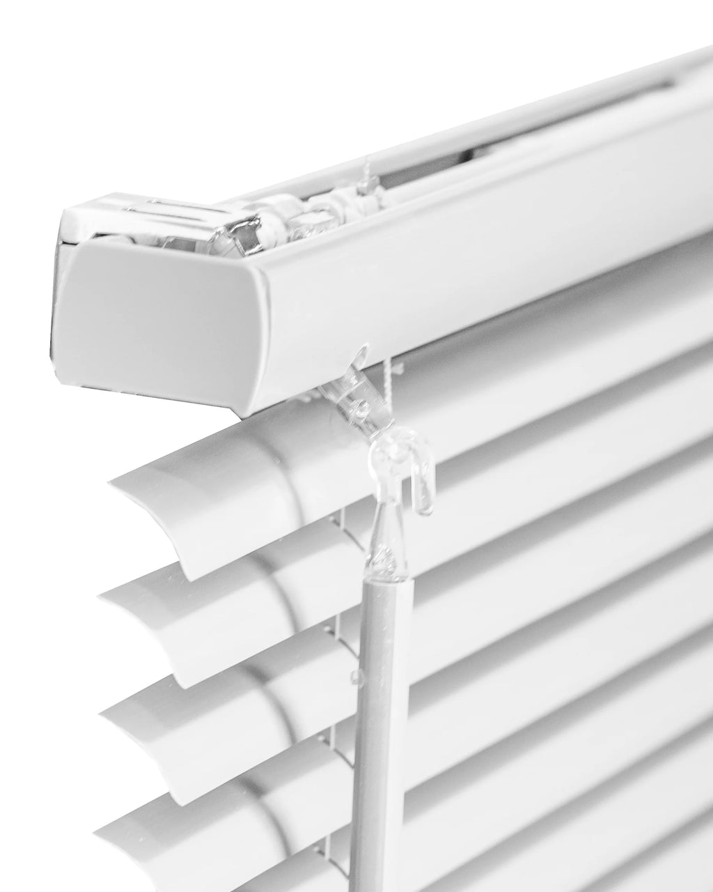 Cordless 1-Inch Vinyl Mini Blinds Gloss White 70"W X 48"H X2793