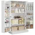 White 2 Door Storage Cabinet with Adjustable Shelves P474975