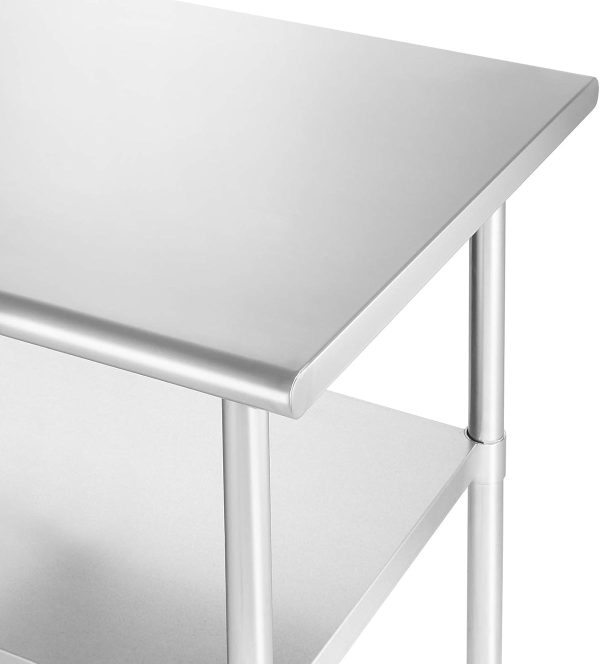 Stainless Steel Commercial Kitchen Prep & Work Table with 4 Casters B2074
