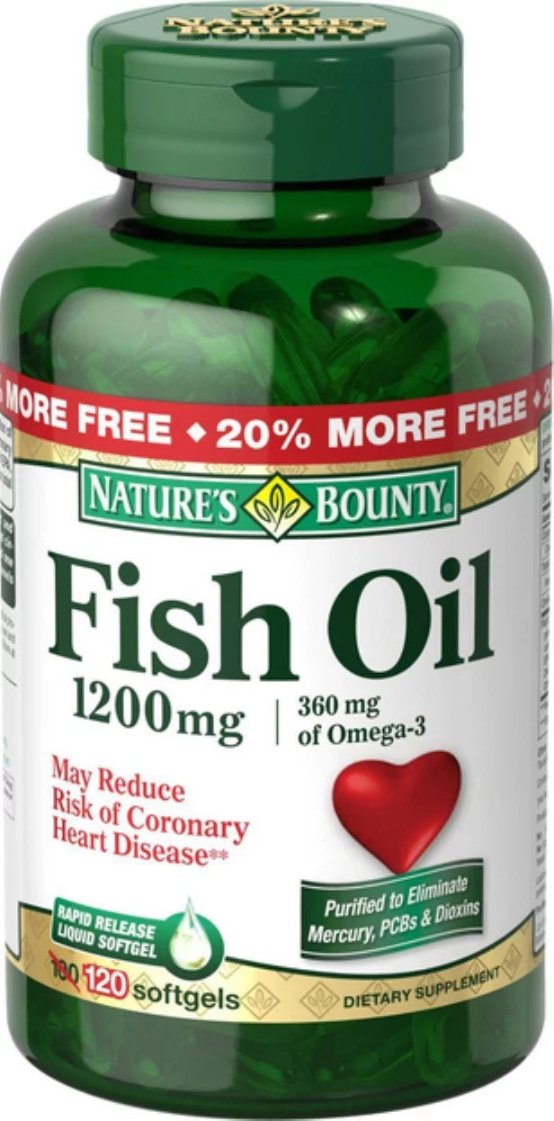 1200 mg Fish Oil Softgels 120 ea (Pack of 2) S780902