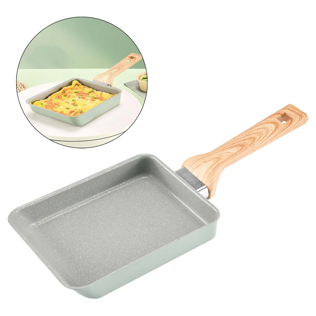 Green Non Stick Rectangle Skillet Q8932