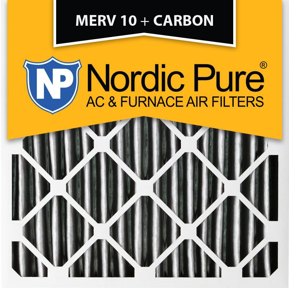 18x18x1 MERV 10 Pleated Carbon AC Furnace Air Filters 12 Pack O3394