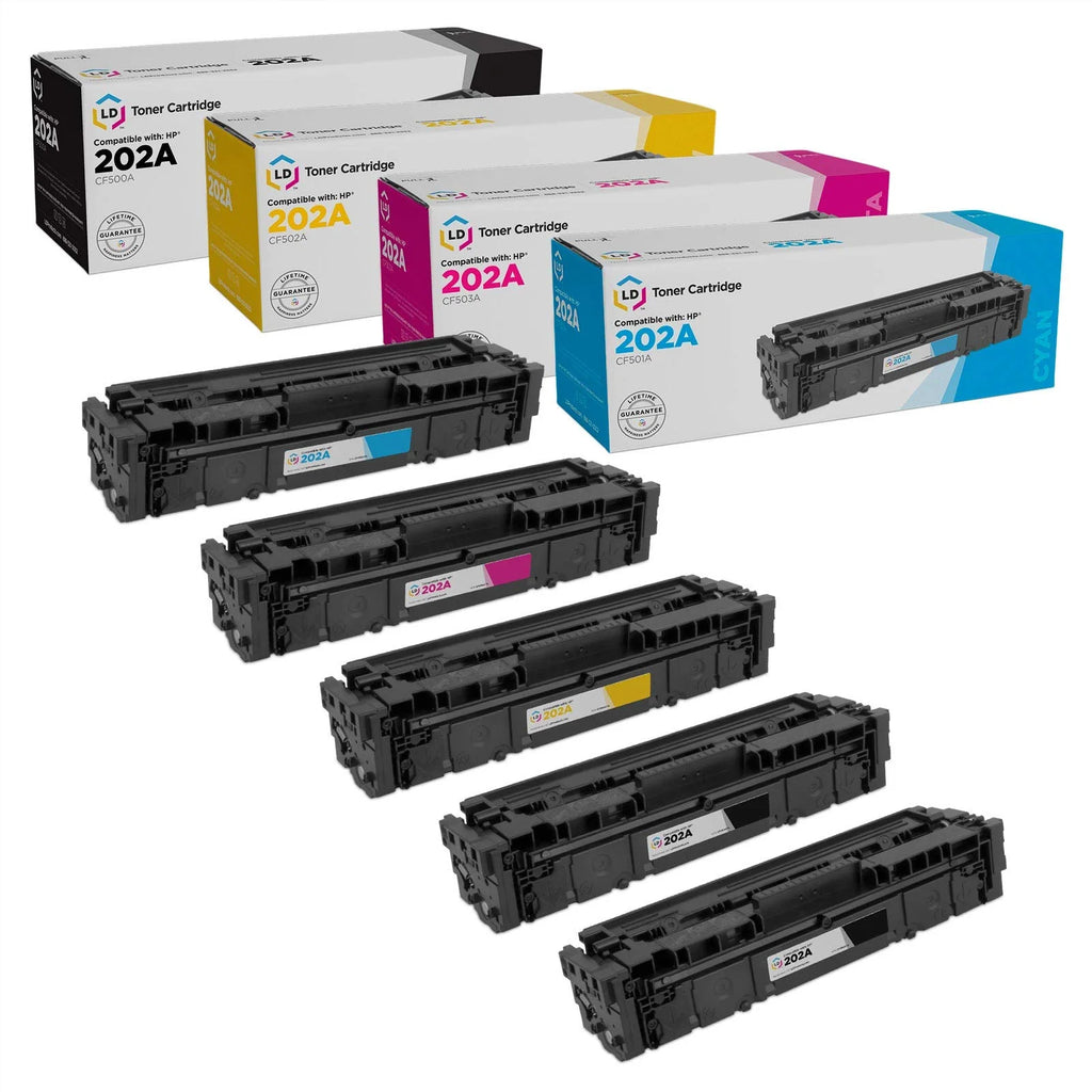 Compatible Toner Cartridge Replacement 5 Pack Black Cyan Magenta Yellow Z669