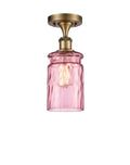 Brushed Brass Semi-Flush Mount Light X5229