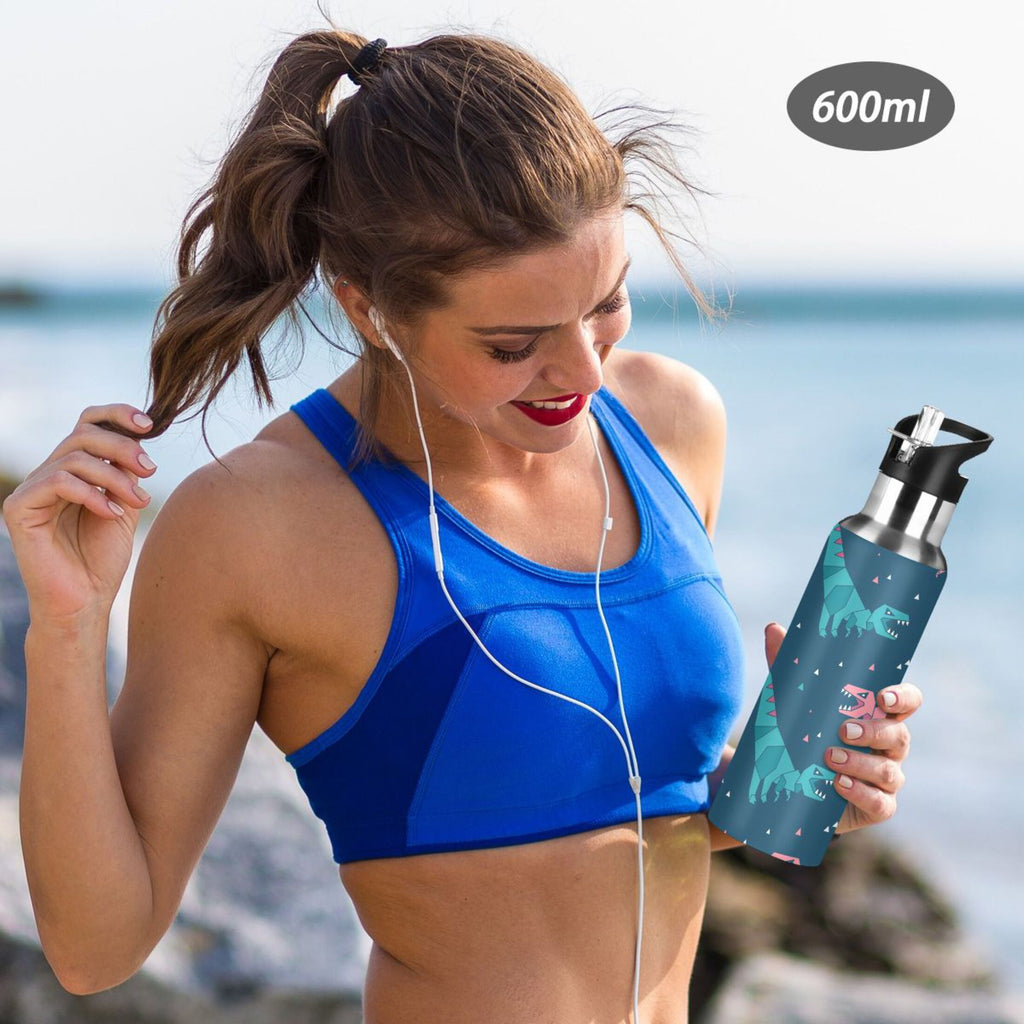 Stainless Steel Water Bottle with Straw Lid Vacuum Insulated 20 OZ L25370