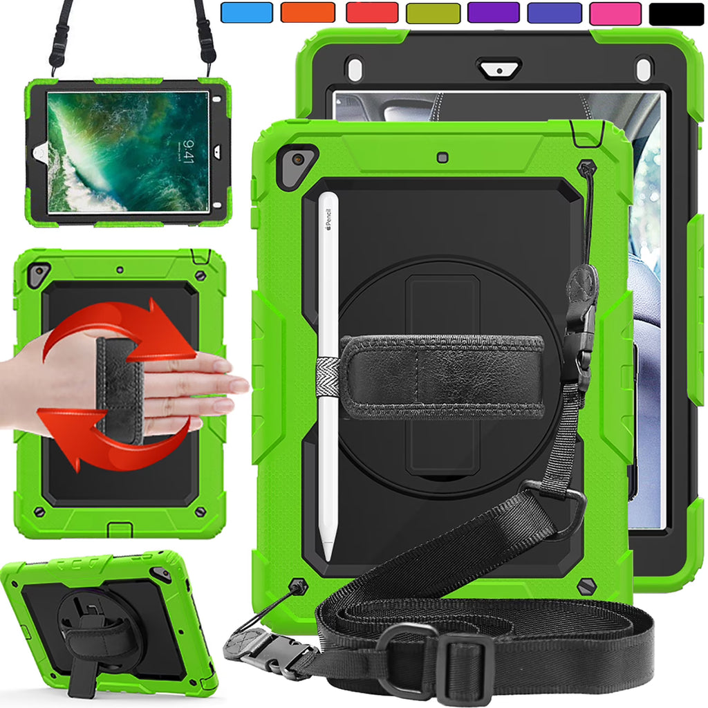 Green Shock Proof Cover with Shoulder Strap U907711