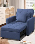 White Convertible Chair Bed O283499