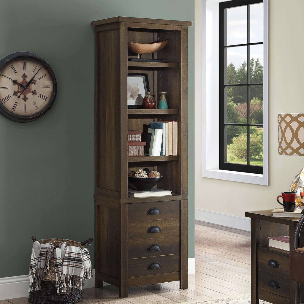 Aged Brown Ash Tower T2744