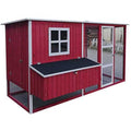 87 inch Wood Chicken Coop Hen House Run Nesting Box G42295