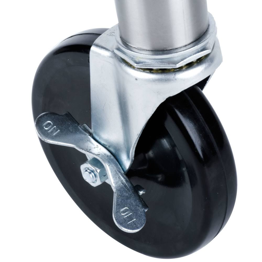 5x22 Food Table Stem Casters with Legs - 4/Set D6521