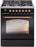 Black Dual Fuel Propane Gas Range F56803