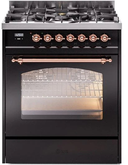 Black Dual Fuel Propane Gas Range F56803