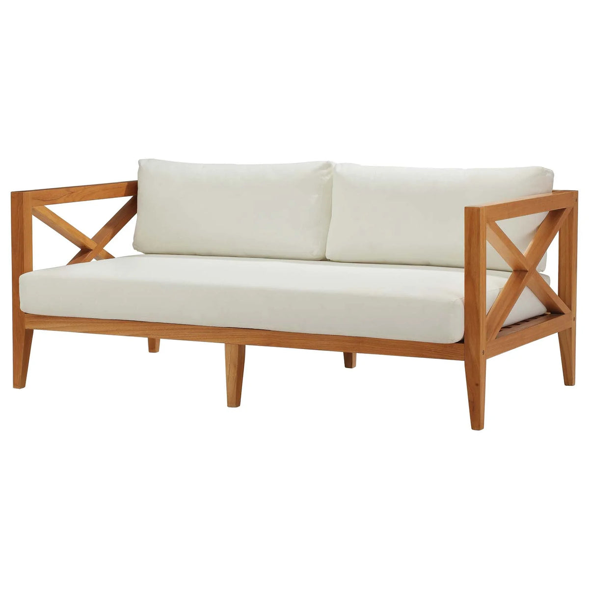 Natural White Wood Lounge Sofa S651643