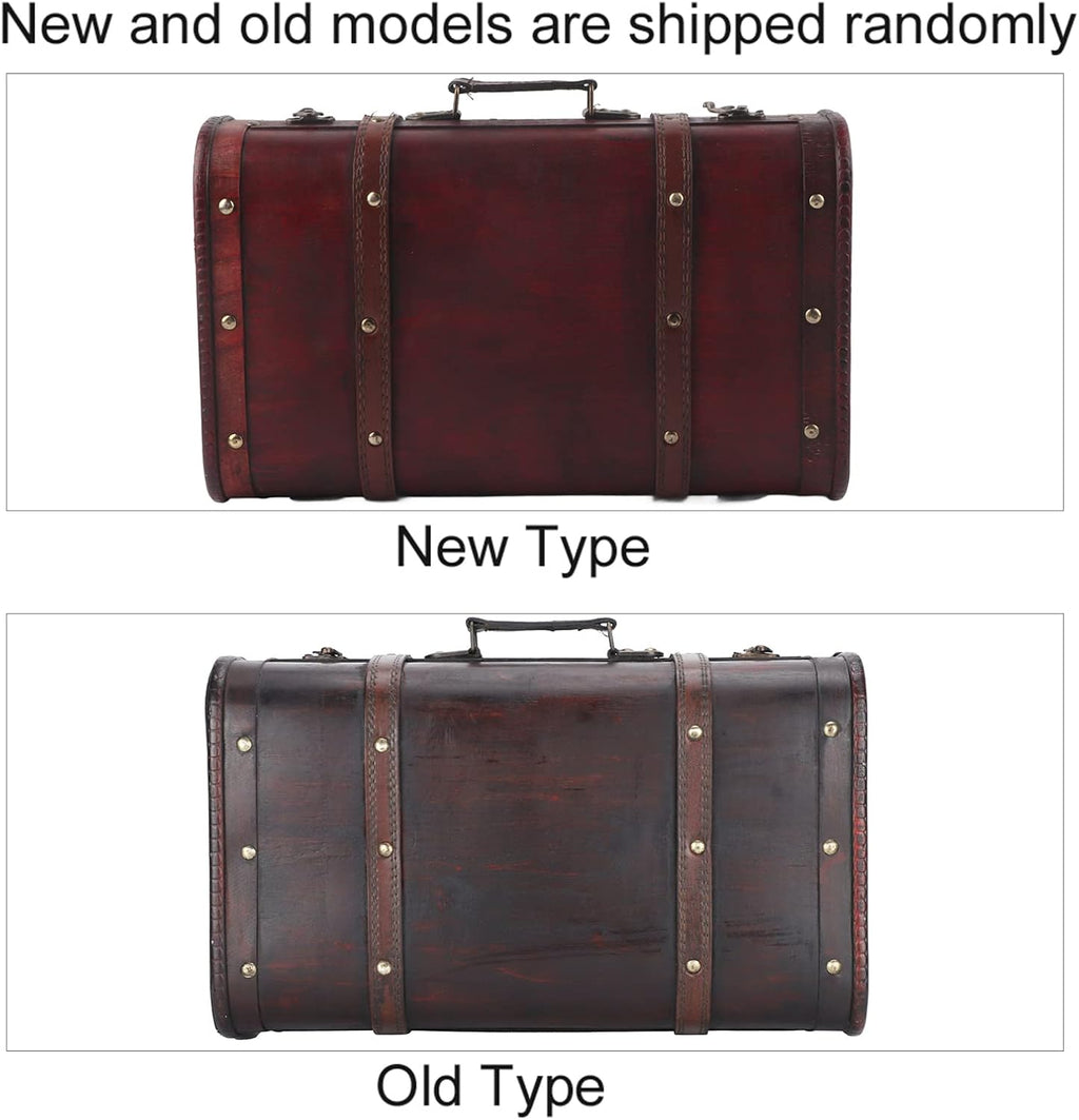 Antique Wooden Suitcase M6347