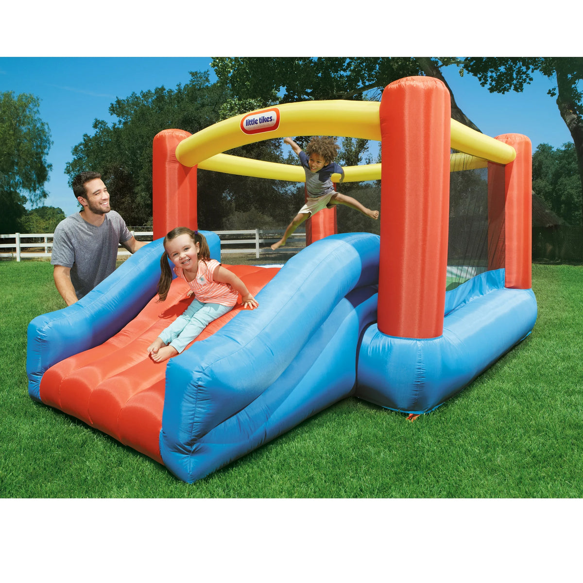 Inflatable Bounce House with Slide and Blower I47773